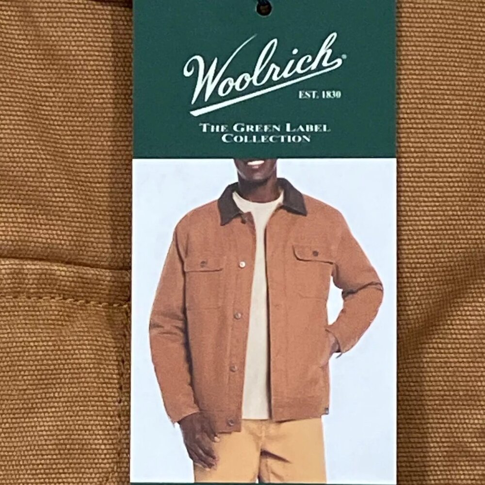 Woolrich Brown Corduroy Collar Sherpa-Lined Bomber Jacket - Picture 9 of 16